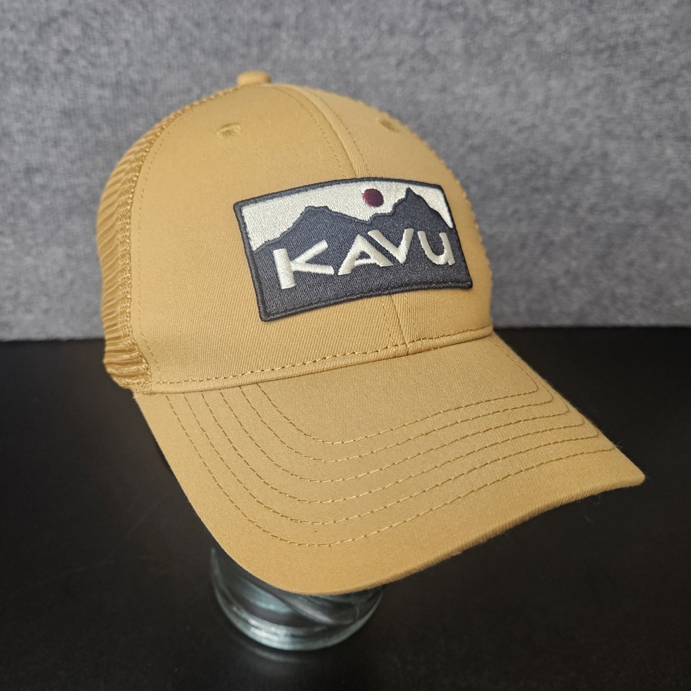 Kavu Above Standard‎ Trucker Hat Snapback Adjustable One Size Tan Outdoors Gear